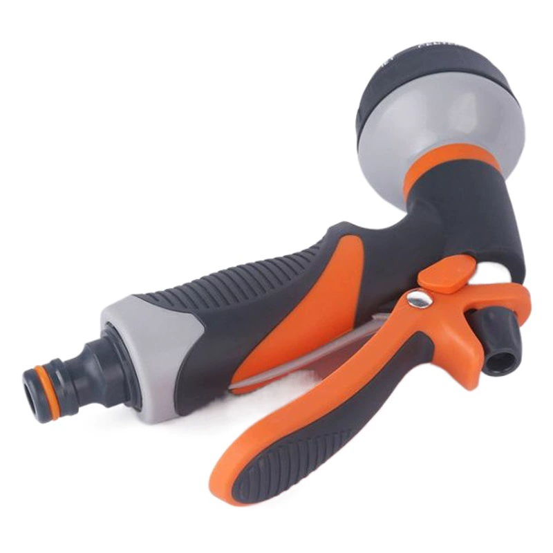 Заводской бытовой восьмифункциональный садовый полив автомойки водяной пистолет оптом 8-функциональный Регулируемый пистолет-распылитель с резиновым покрытием автомойка пистолет