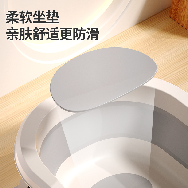 Bañera para bebés, bañera plegable para bebés y niños pequeños, bañera para sentarse y acostarse, bañera doméstica para niños, artículos para recién nacidos