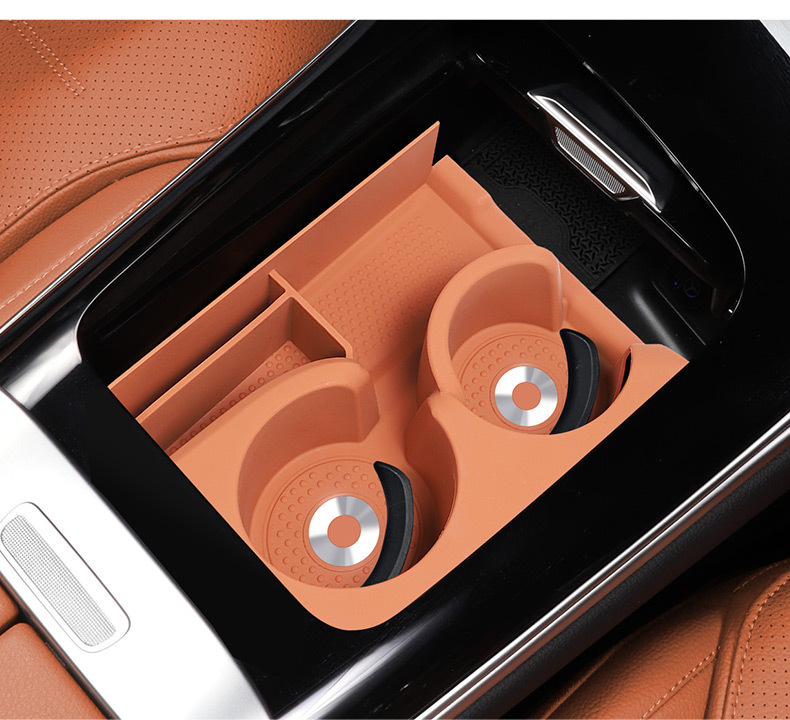 Mercedes-Benz new C- class GLC300L/C260L cup anti-slip pad silicone protective cover E300L/E-class interior decoration