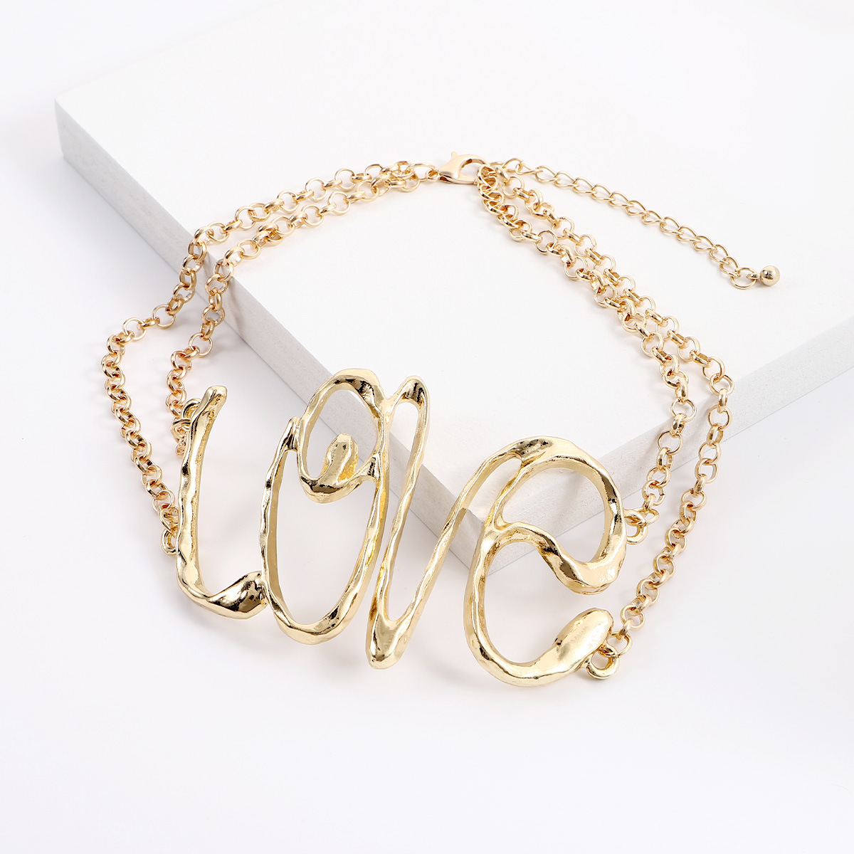 1 Piece Fashion Letter Alloy Plating Women's Necklace display picture 1