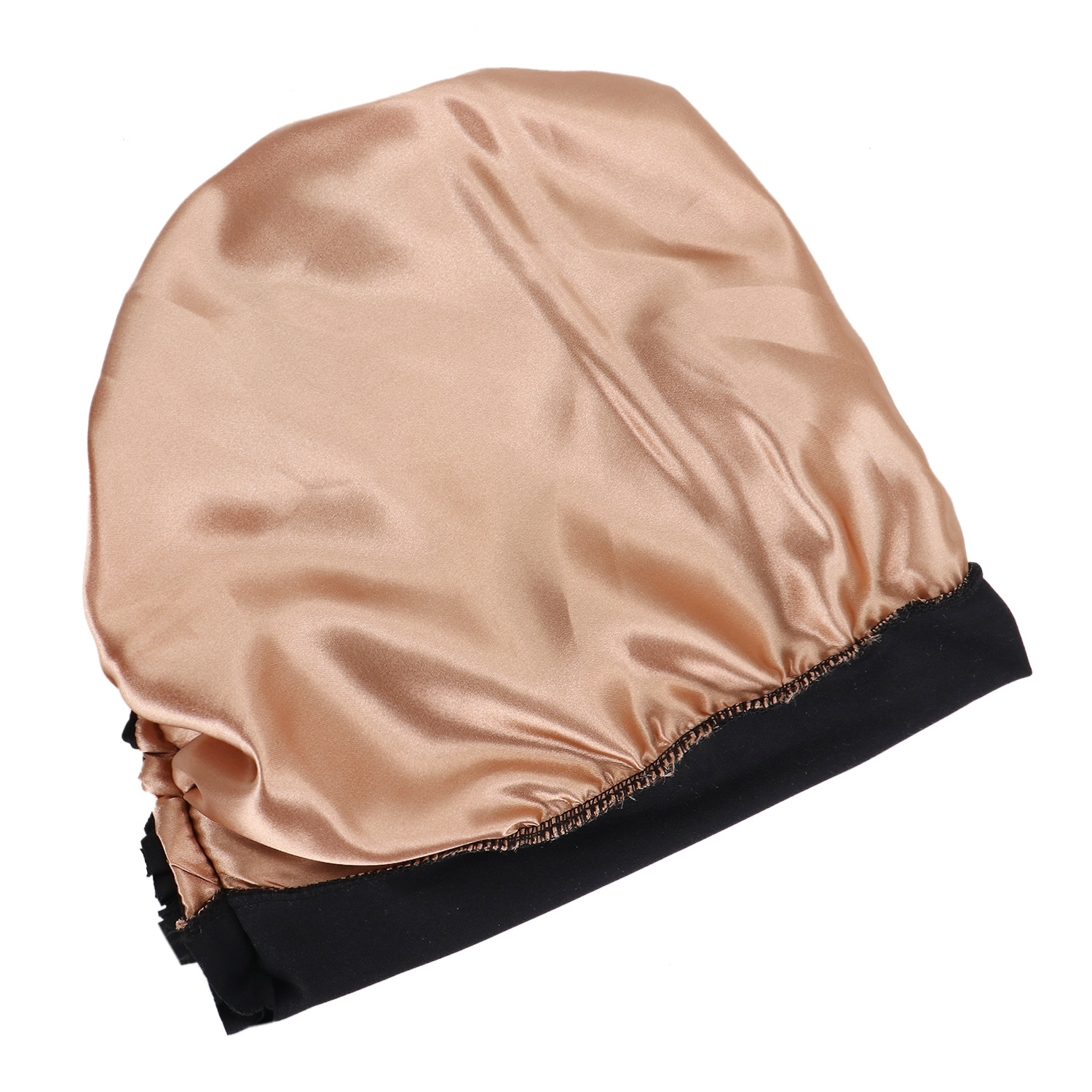 cappello turbante intrecciato foderato in raso tinta unita sulla fronte da donna doppia croce cappello pullover musulmano in stock_voghion.com