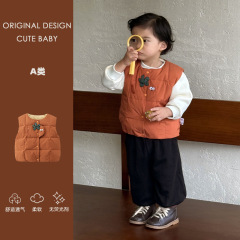 婴幼儿秋冬新款宝宝羽绒马甲新国标轻薄90白鸭绒马夹外套羽绒衣服