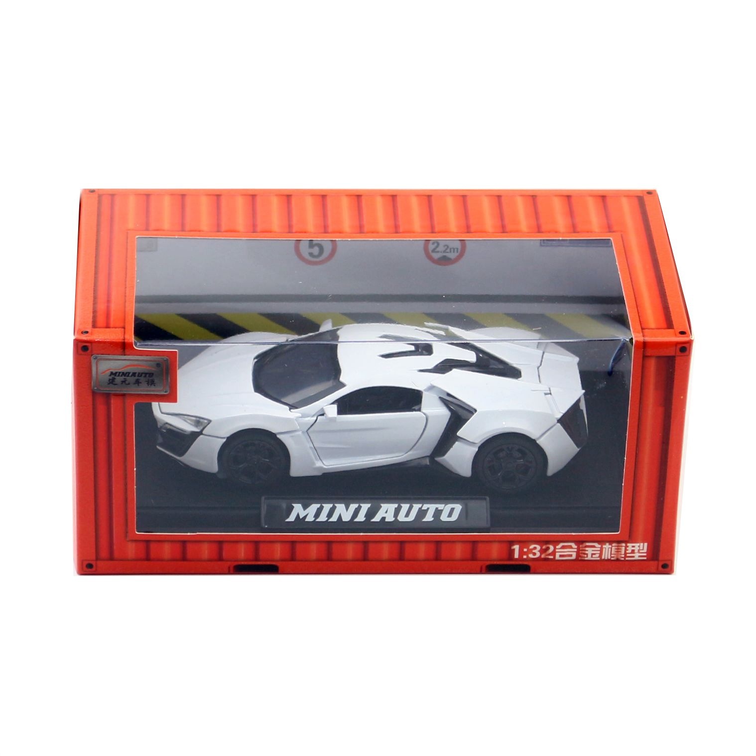 Modelo de coche de aleación Jianyuan 1:32 Laiken coche deportivo Tire hacia atrás con sonido y Luz Juguetes coche deportivo música modelo decoración colección