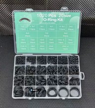 亚马逊1020pcs 盒装 丁腈o型圈修理盒修理盒密封圈套装套