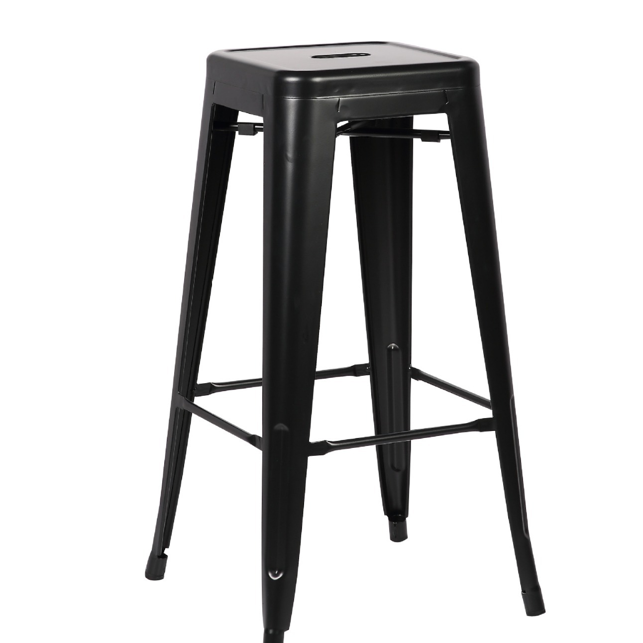 30-Inch 75cm High Square Colored Wooden Top Iron Stool Bar Stool Bar Chair Bar Chair Iron Art Stool