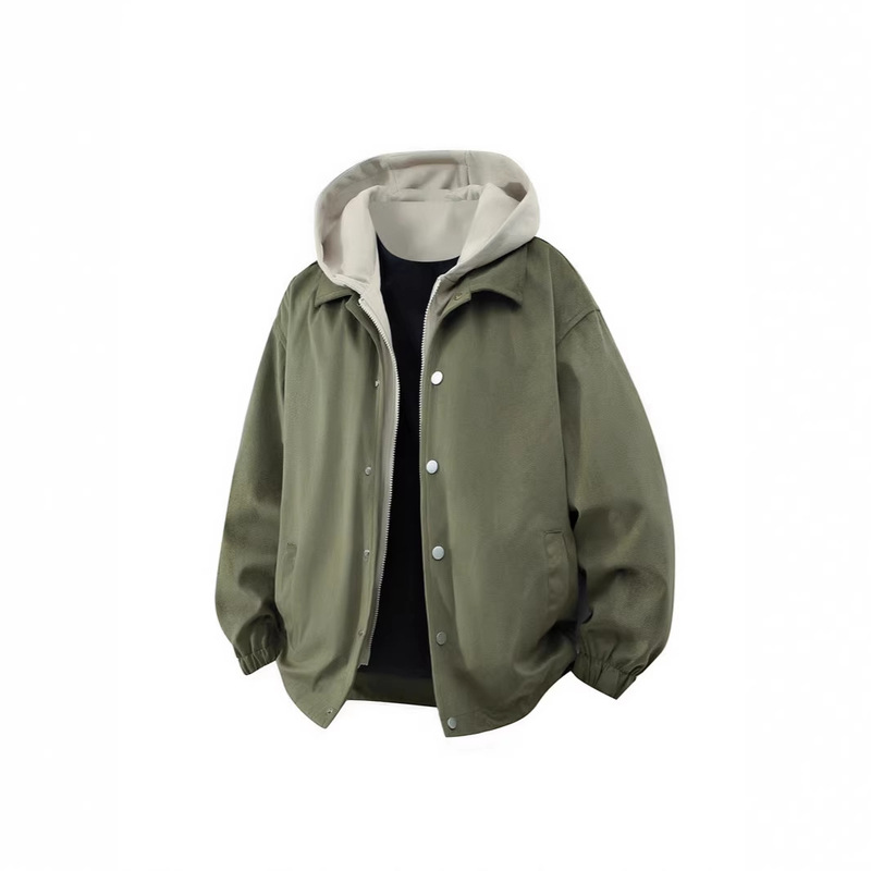 Men's Trendy Brand Fake Two-Piece Jacket Casual Sports Original National Fashion Couple's Hooded Jacket Men's Fashion Trendy Hooded Jacket Men's Trendy Brand Fake Two-Piece Jacket Casual Sports Original National Fashion Couple's Hooded Jacket Men's Fashion Trendy Hooded Jacket