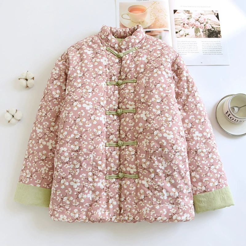 65 взрослых ручной работы хлопковые хлопковые куртки женские мамы короткие хлопковые куртки зимой