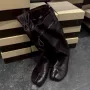 显瘦韩版百搭牛皮骑士靴