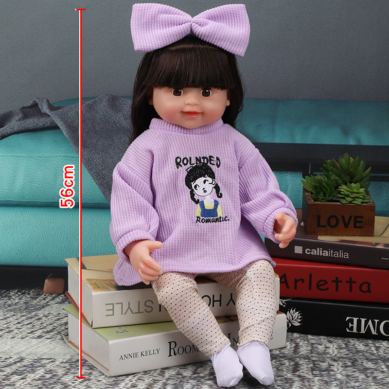 56 cm Rebirth Simulación de regalos de Barbie Baby Soft Girls Toy Set Muñecas para niños