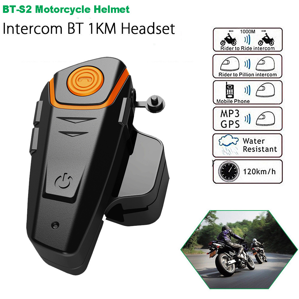 Neutral S2 Helmet Bluetooth Headset Motorcycle Helmet Headset Riding Headset 3-Person Free Switching Noise-Canceling Headset