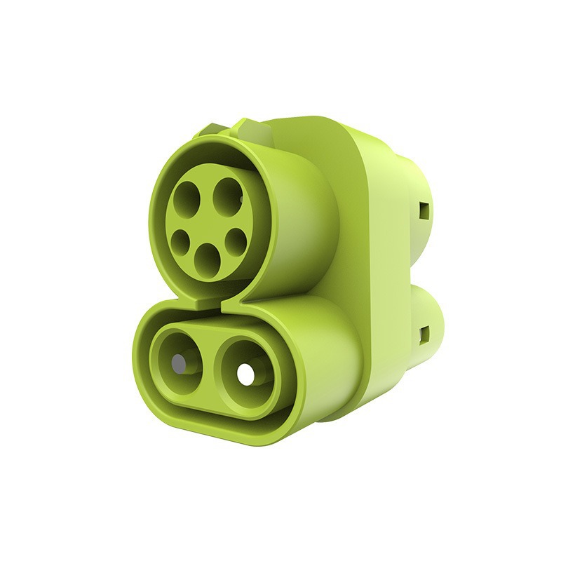 CCS1 a CCS2 DC adaptador de cabeza de conversión de carga rápida DC sobrecarga Tesla 250A pila estándar estadounidense a estándar europeo
