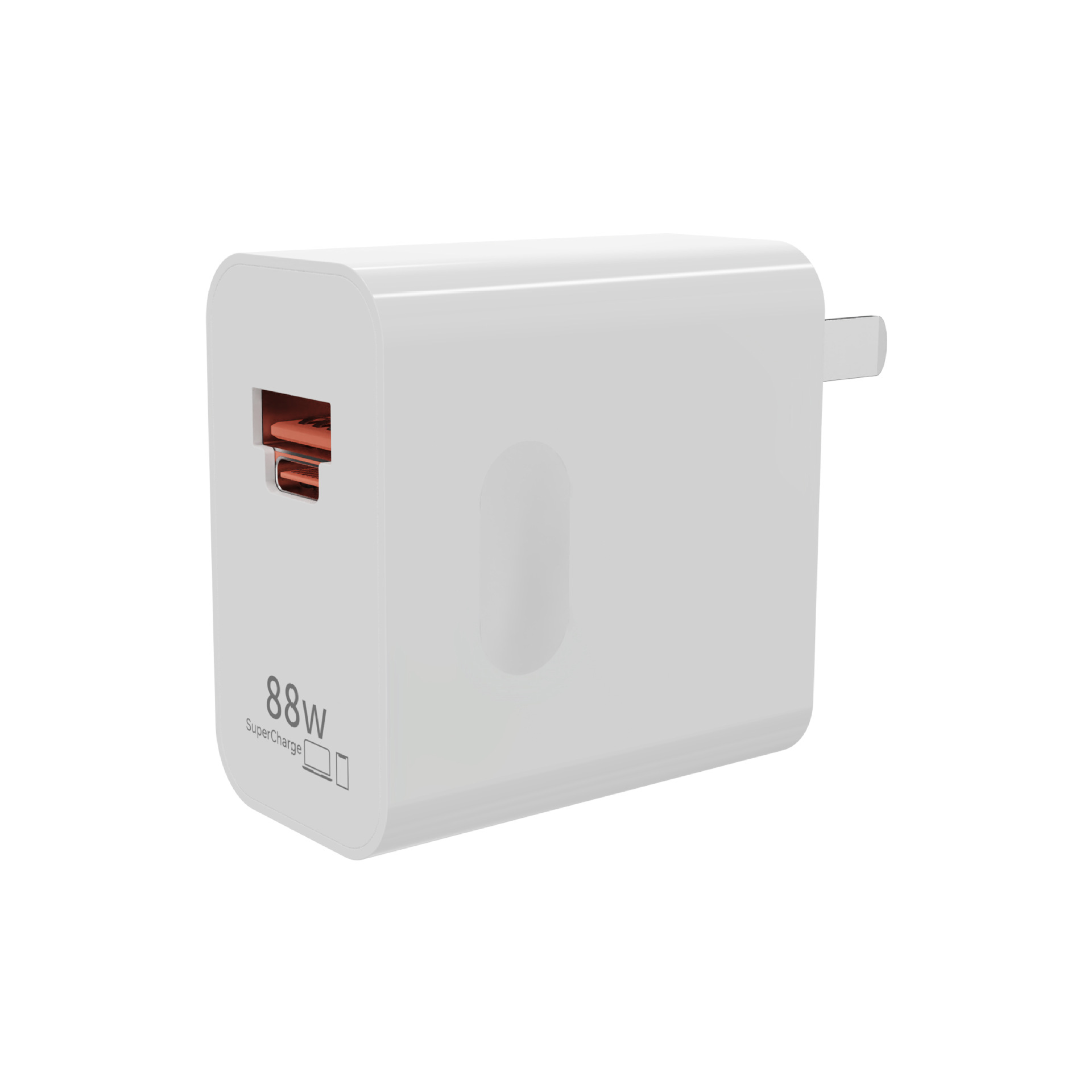 Cargador de carga súper rápida de 88W para Huawei Honor 3C Certificado Cargador de doble puerto Cargador Huawei