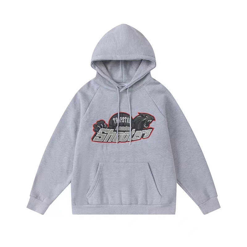 外贸Trapstar经典款彩虹渐变字母印花设计感宽松休闲百搭连帽卫衣|undefined