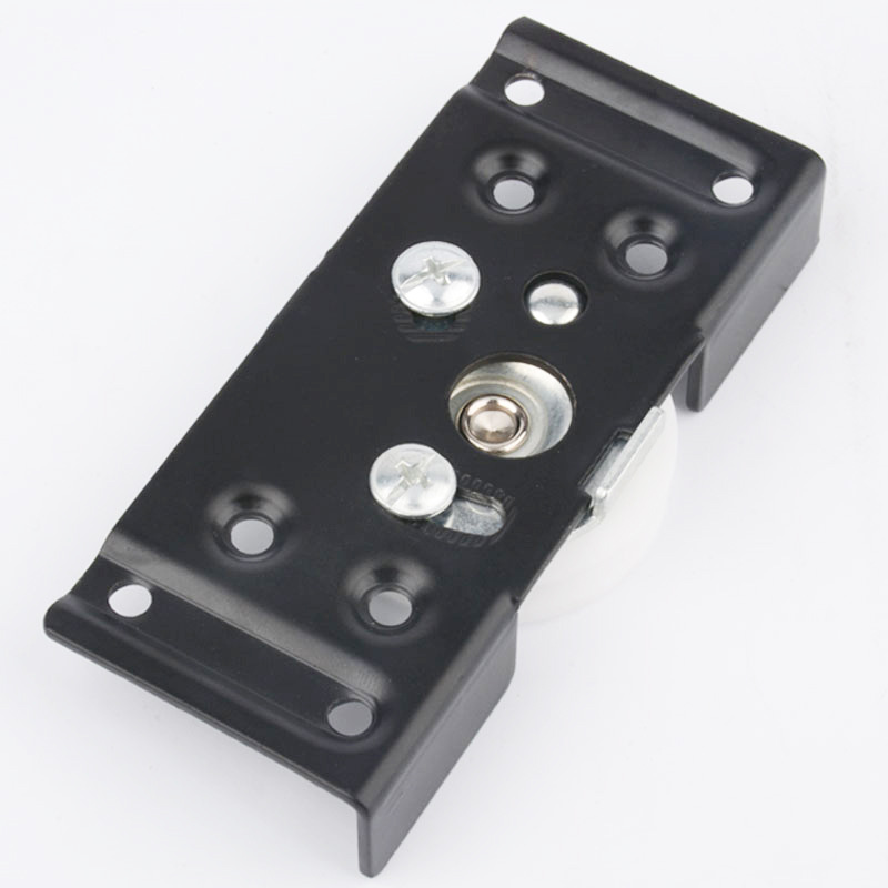 Armario puerta corredera corredera rueda de puerta corredera silenciosa y suave puerta de armario puerta de madera pista corredera polea superior e inferior hardware