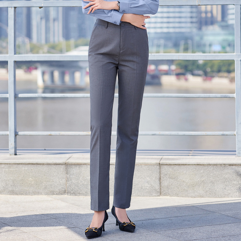 2025 Women's Suit Pants Professional Formal Pants Straight-Leg Work Pants Black Suit Pants Work Pants Women's Suit Pants
