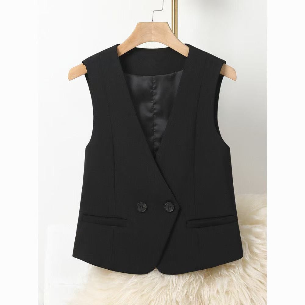 2025 Summer Women's Vest New Fashion Elegant Slim Waistcoat Sleeveless Slim Vest February and August Vest Light and Thin