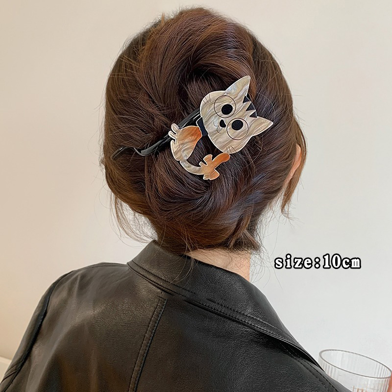 Perro encantador twist clip de cabello para mujeres 2024 nuevo de alta gama detrás de la cabeza clip de agarre clip de cabello clip de cabello