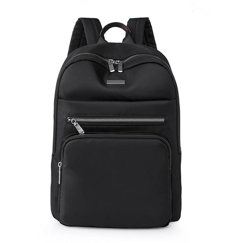 Fuente de origen 2023 nueva mochila de nailon para mujer de gran capacidad, mochila para computadora de viaje de negocios simple, mochila escolar