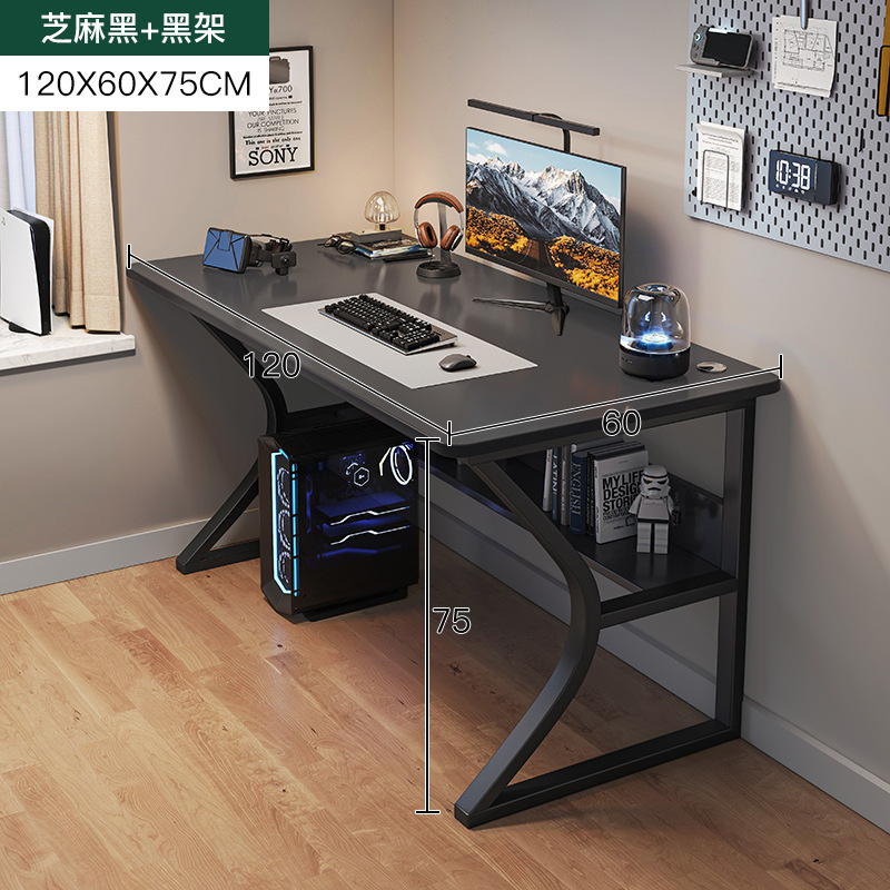 Escritorio para computadora Escritorio para juegos Escritorio para juegos Hogar con estante Escritorio y silla de oficina Escritorio simple Dormitorio Escritorio de aprendizaje