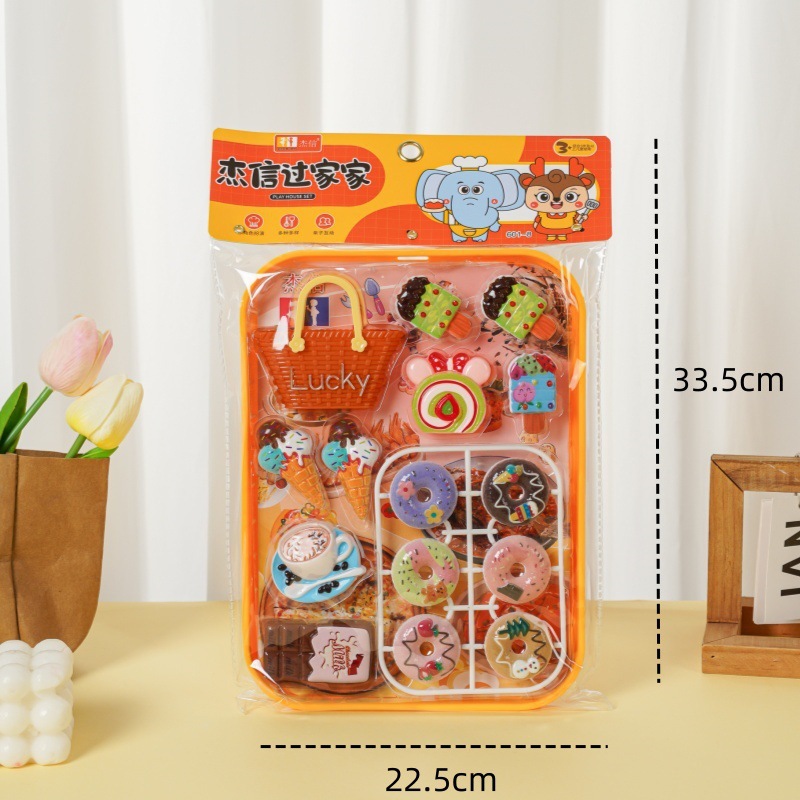 Casa de juegos para niños colección de juguetes de simulación para niños cajero juguetes cake corte fruta supermercado cajero traje