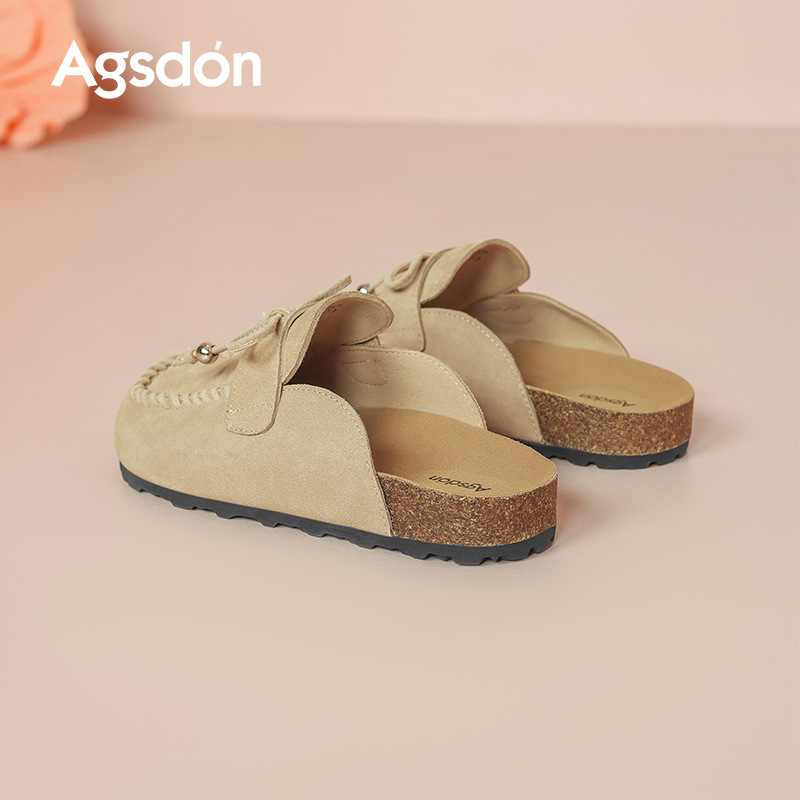 Antiguo león Denbocken zapatos medio zapatillas mujeres 2026 nueva primavera con suela gruesa Bocken zapatos con falda