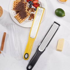 French-style creative multi-functional cheese grater with container lid, cheese grater lemon slicer, protective cover measuring cup