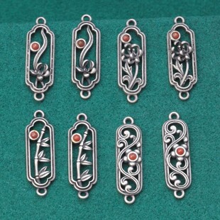 S925���yˮī���p�h���m÷���p�h��� �͹�DIY�ֹ���������Ʒ