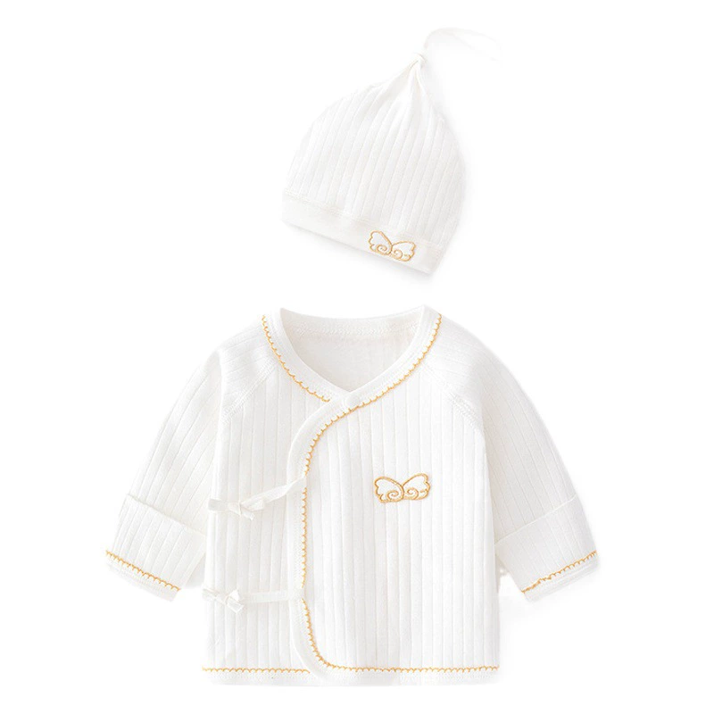 Новорожденная одежда без костей, хлопок весной и осенью