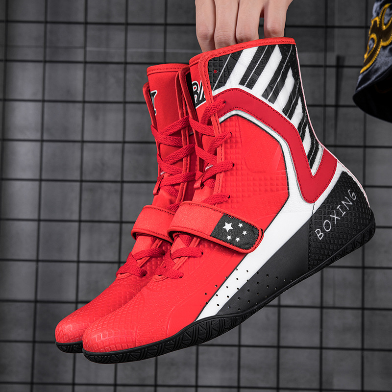 Direct sales from the manufacturer: cross-border professional boxing shoes, wrestling shoes for men, new weightlifting shoes, men's sparring shoes, fighting wrestling shoes