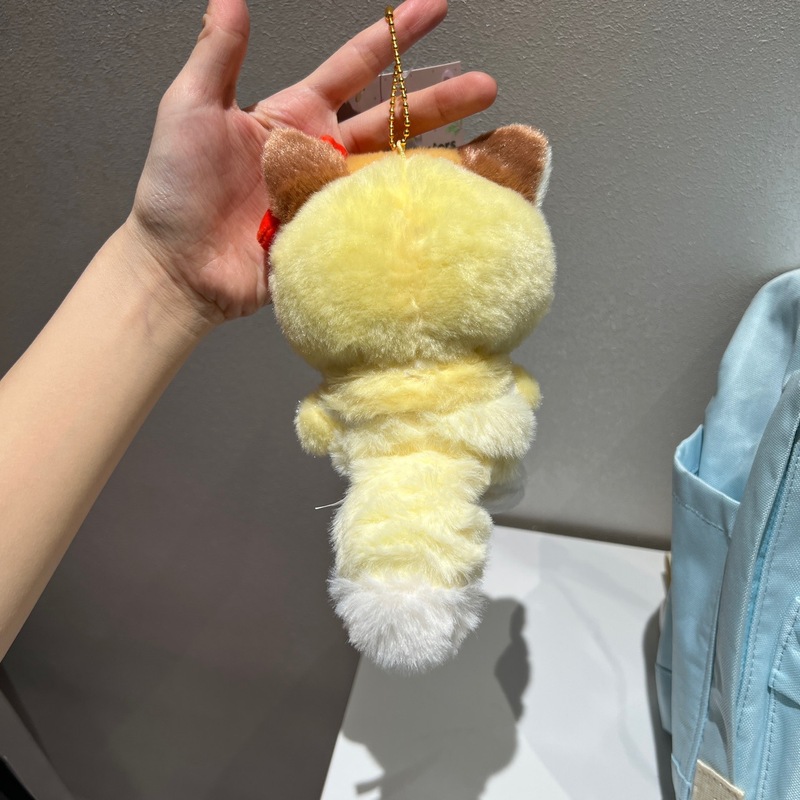 秋の森女装キツネハローキティバッグペンダントぬいぐるみハローキティキーホルダーバッグペンダント|undefined