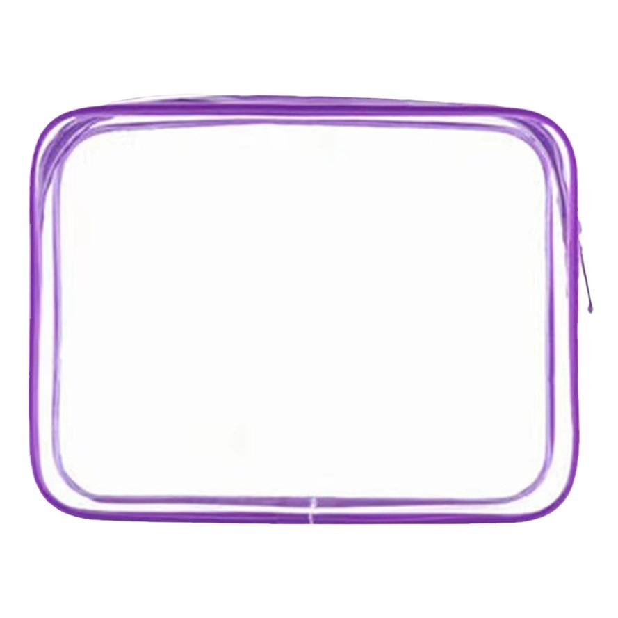 Transparent Pvc Cosmetic Bag, Convenient Large-Capacity Snack Bag, No Need to Open for Airport Security Inspection, High-Definition See-Through, Easy to Clean