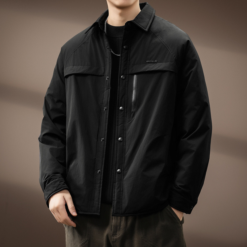 High-End 90 Duck down Lightweight Lapel down Jacket Men's Winter Loose Functional Jacket High-End Shirt Warm Jacket