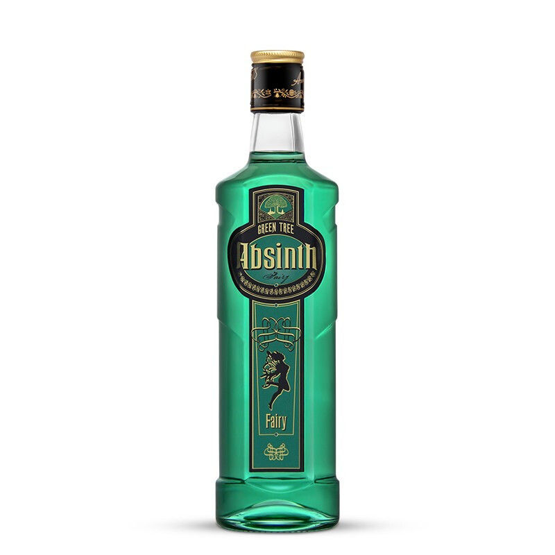 500ml欧盟原瓶进口70度绿植苦艾酒absinth洋酒瓶装致幻苦艾酒