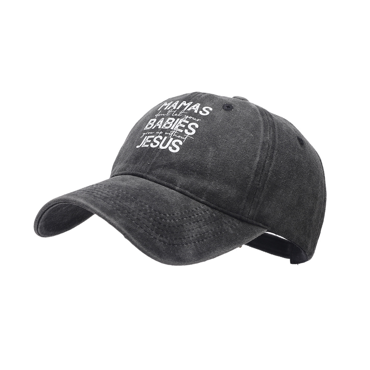 Gorra de béisbol estilo americano con letras vintage lavadas para mujer, gorra de moda retro para hombre, gorra informal de primavera y verano.
