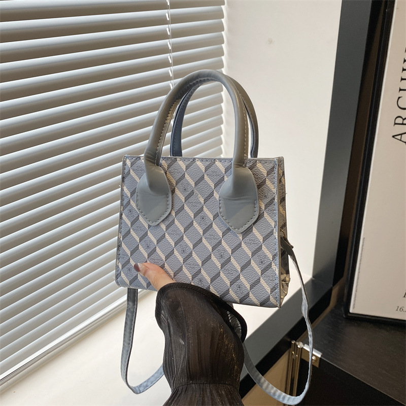 Bolso de mujer 2024 nuevo bolso de moda con textura bolso de hombro de cercanías con estampado de estilo occidental bolso de mensajero de gran capacidad de moda