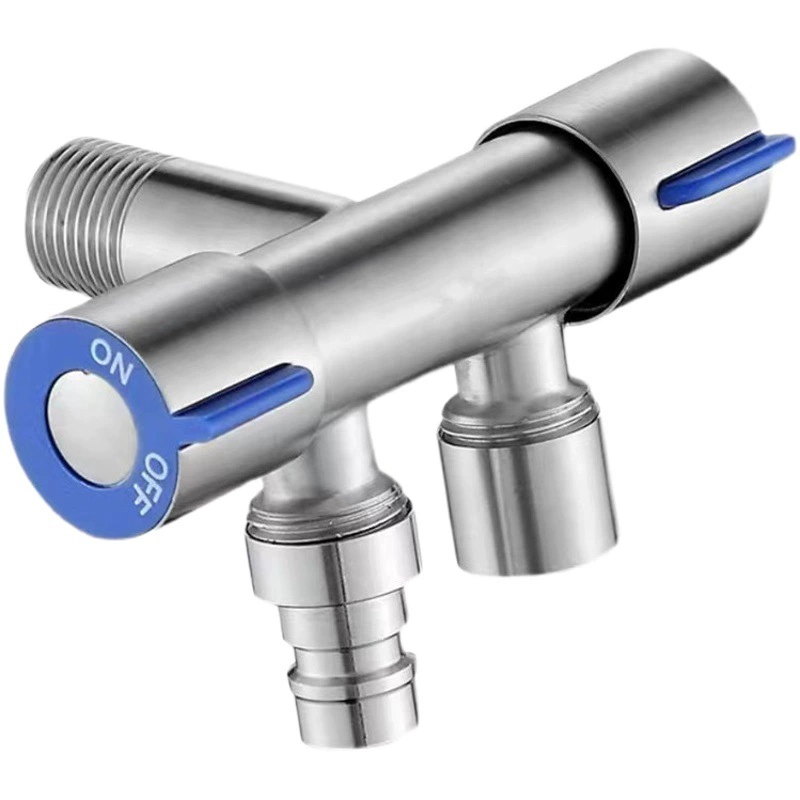 Матовая нержавеющая сталь медный сердечник Туалет партнер один в двух двойной треугольный клапан из нержавеющей стали двойной открытый угол клапан производитель