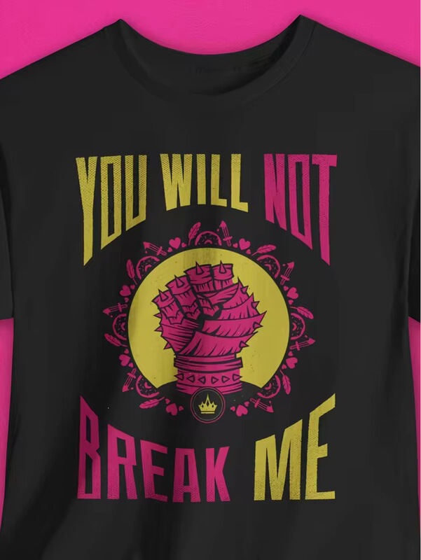 Men's Dungeon Adventure Carl T-Shirt - "You Can't Break Me" Retro Game Animation Theme T-Shirt Game