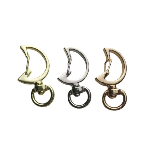 Moon buckle, special-shaped buckle, cute color, color retention, zinc alloy key chain, accessories pendant buckle supply