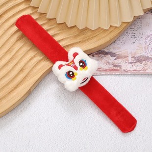 Cute Cartoon Rabbit Plush Toy Headwear New Year Children's Spring Festival Lion Dance Couple Hair Accessory Pat Circle Bracelet
