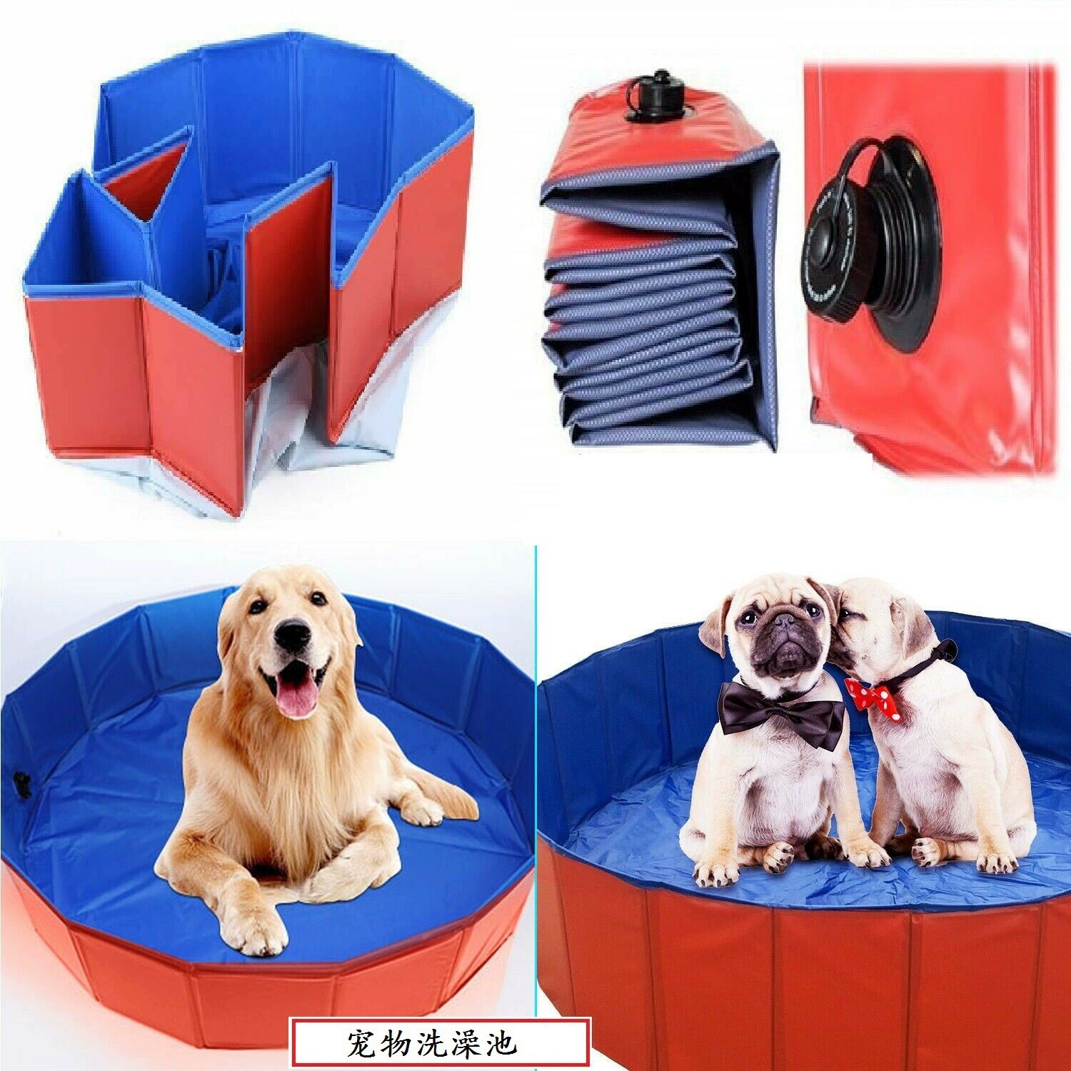 ПВХ складной бассейн для собак уборка домашних животных артефакт ванна для домашних животных бассейн Ванна кошка собака Ванна вода
