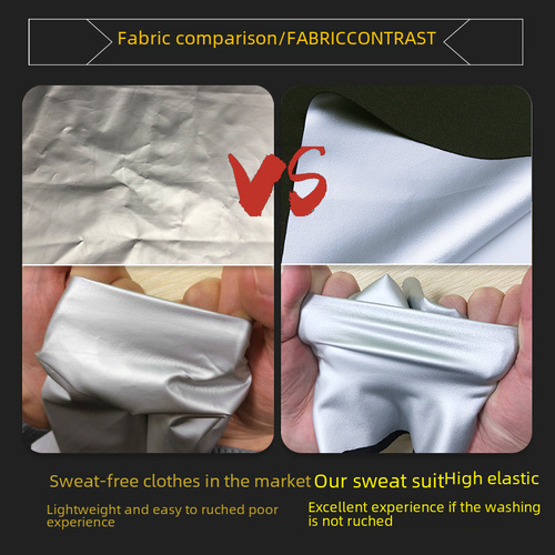 Men's Large Size Sweat Suit Set with Open Jacket and Pants, Heavy Sweat Generating Weight Loss Exercise Suit with Heat and Sweat Dispersal