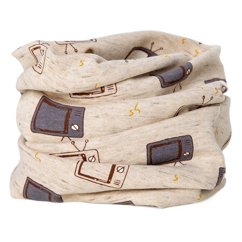 Children's scarf autumn and winter baby scarf winter windproof warm mouth protection Baby collar boys and girls cotton pullover