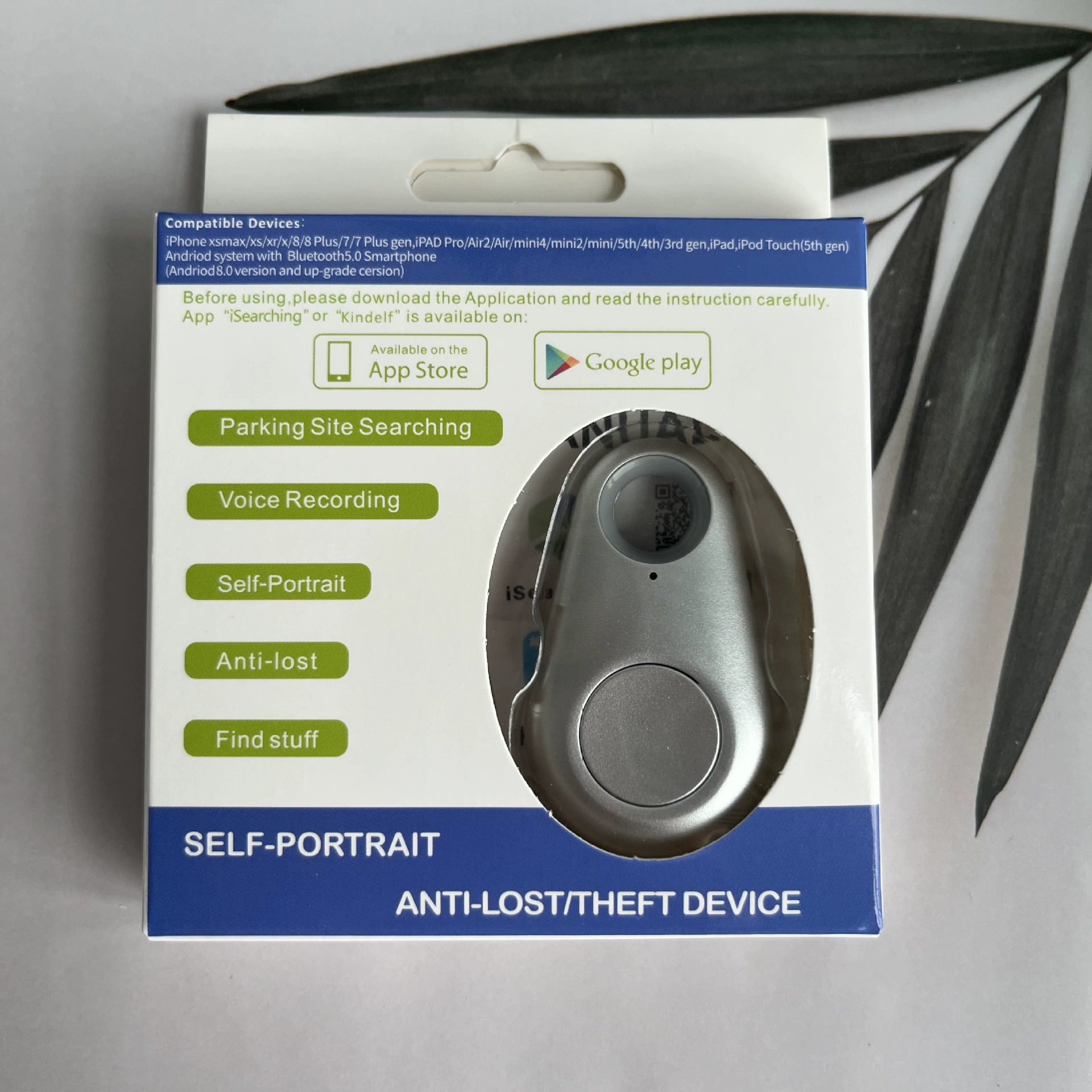 Умное Bluetooth устройство против потери, чтобы найти, двухсторонний брелок, потеря позиций, будильник, Bluetooth против кражи