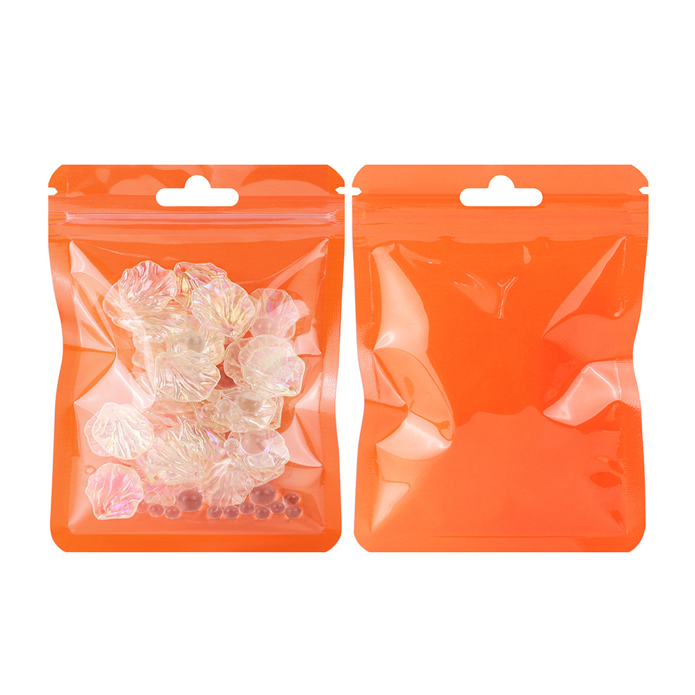 Bolsa de macarón auto-sellada colorida simple ins tarjeta pequeña joyería transparente sellado bolsas de hueso diy pulsera para usar bolsas de braza