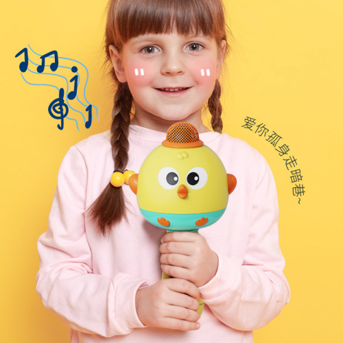 Children's cute chicken microphone toy wireless Bluetooth all-in-one microphone karaoke audio singing baby gift