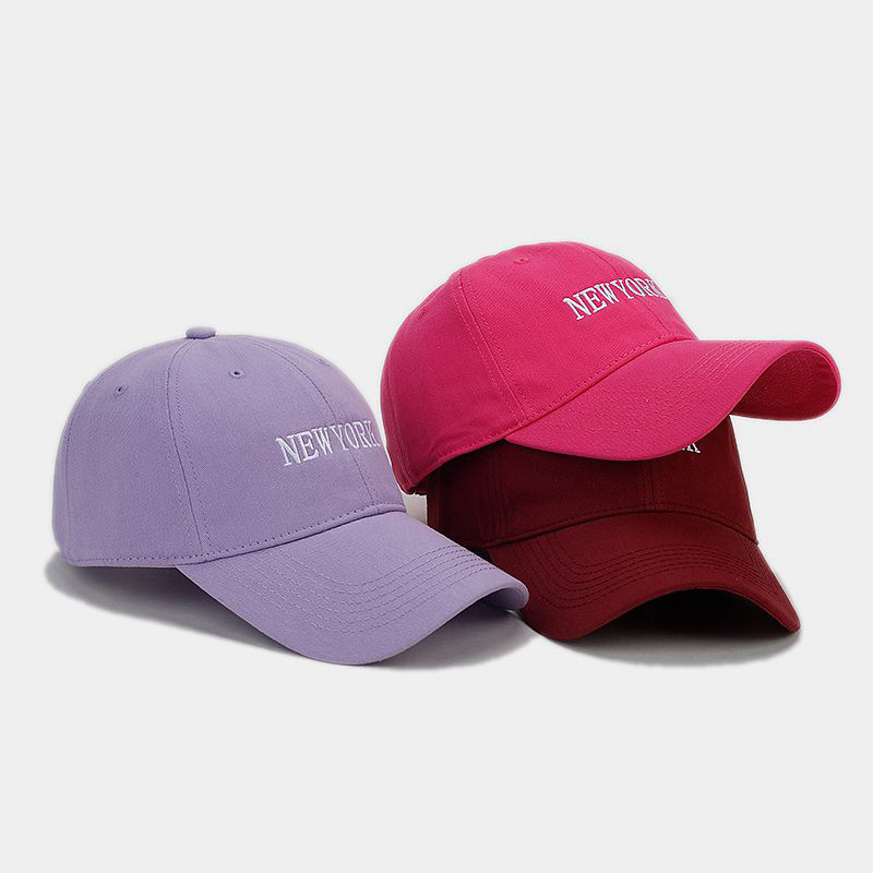 Estilo coreano nuevo NEWYORK bordado suave superior cara de aspecto pequeño casquillo de pico de los hombres y las mujeres de otoño al aire libre sol-prueba gorra de béisbol de moda