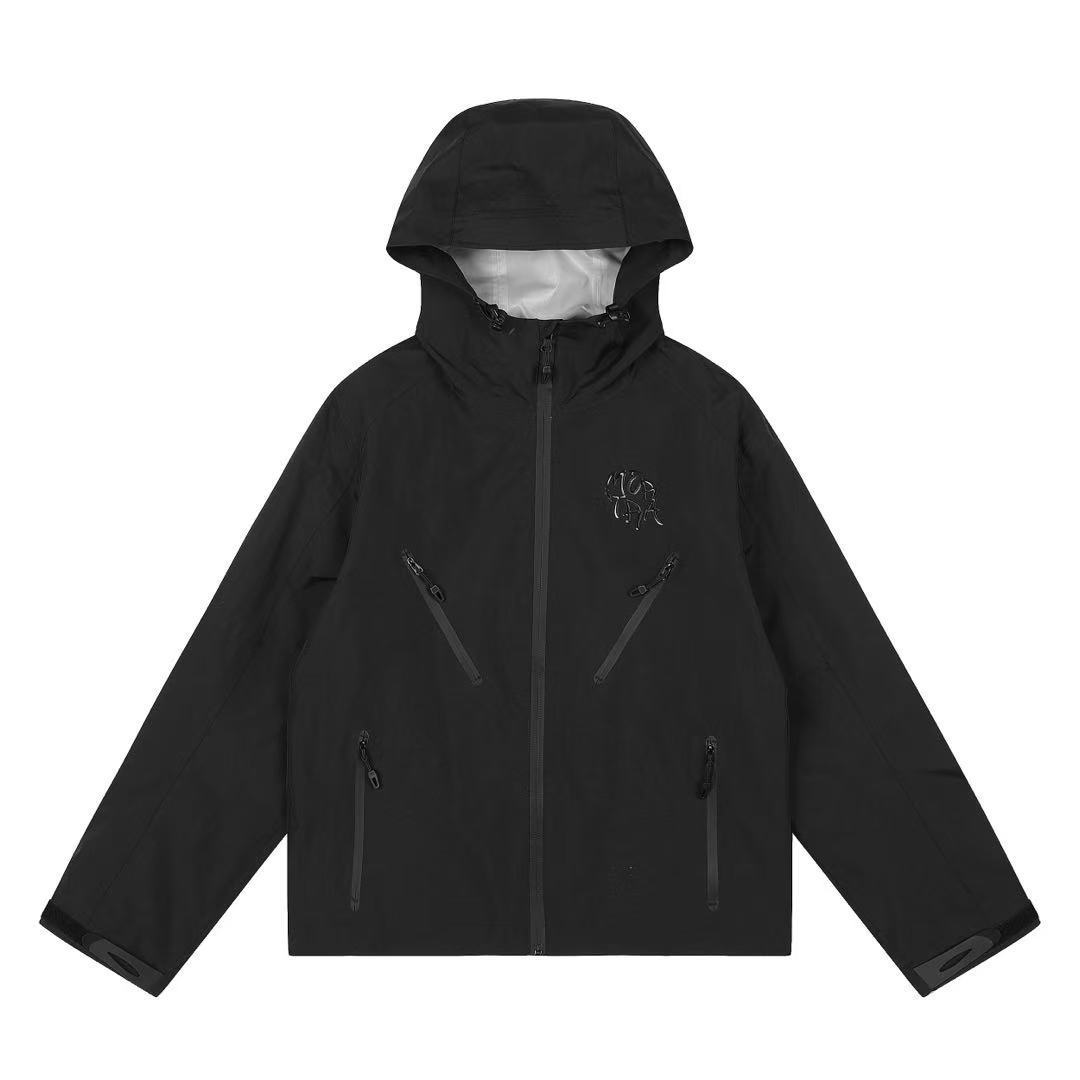 Mertra Windbreaker Jacket Embroidered Black