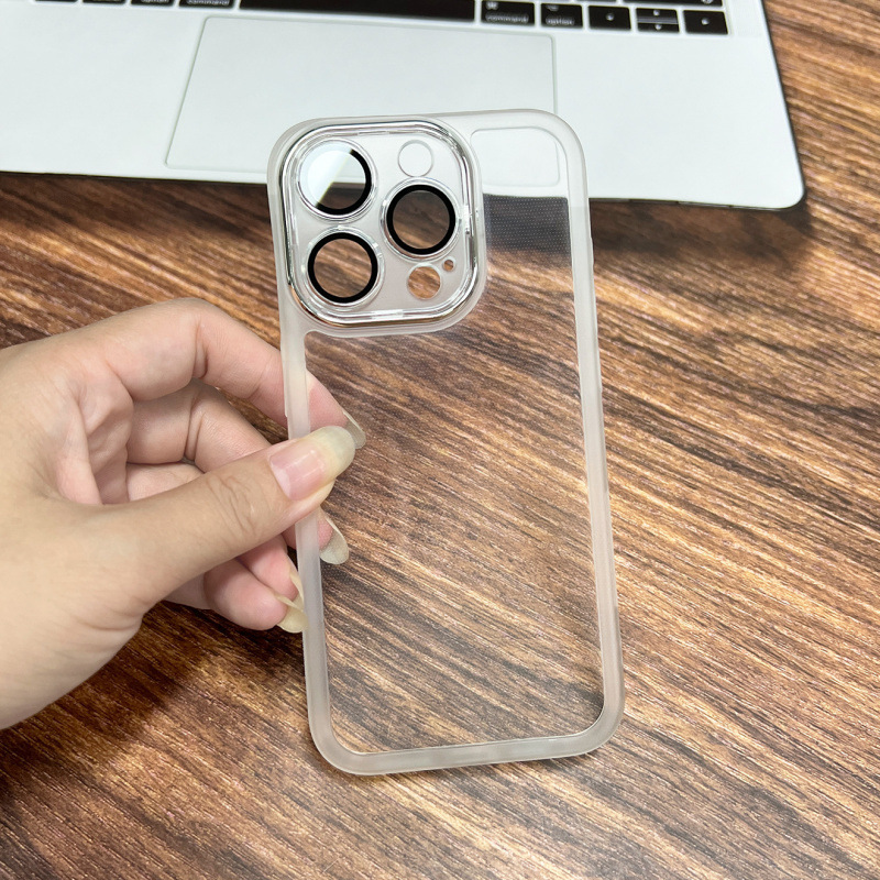 魅眼TPU适用苹果16Pro精孔13/14手机壳iPhone17自带镜头膜保护套|undefined