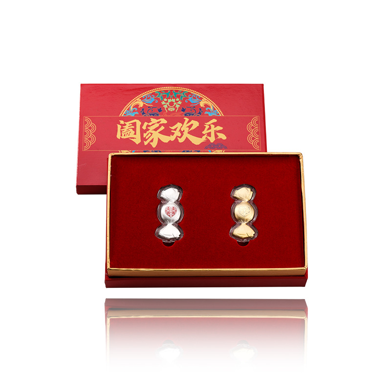 Oro y plata adornos de caramelo 999 hermanas de boda de plata GRUPO DE BODA regalo de traje de recuerdo de caramelo