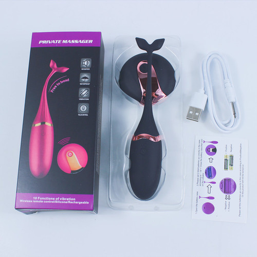 Rechargeable wireless remote control tadpole small whale tail vibrator wholesale vibrating bouncer female erotic masturbation device manufacturer